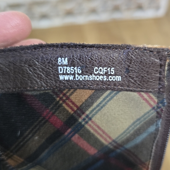 Born Cherry Brown Heeled Knee High Riding Boots Size 8 - Picture 3 of 14